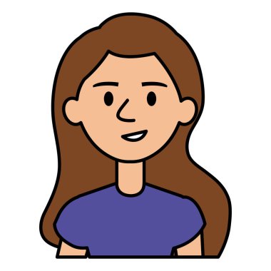 güzel ve genç kadın karakter