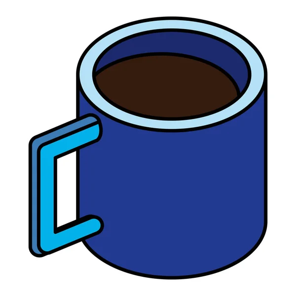Kahve fincan izole simgesi — Stok Vektör