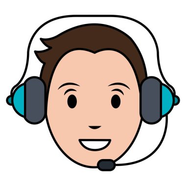 Çağrı Merkezi müşteri temsilcisi ile kulaklık