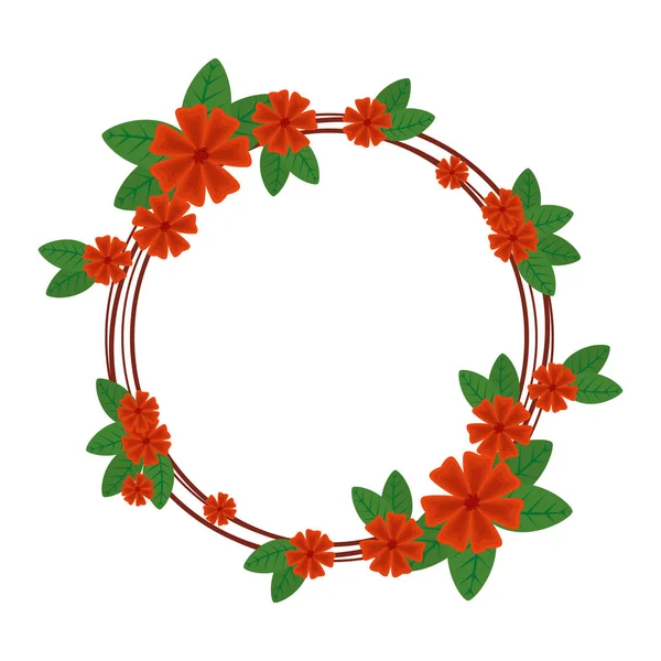 dairesel çiçek dekorasyon simgesi