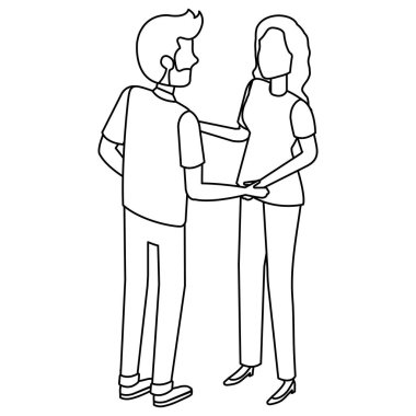 Çevrilmemiş çift avatarlar karakter