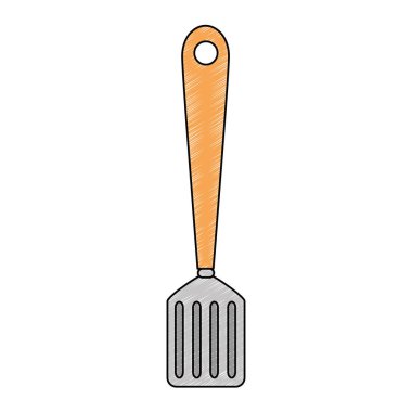 mutfak spatula izole simgesi