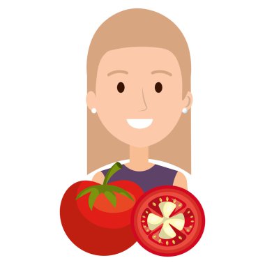 domates karakter kadınla