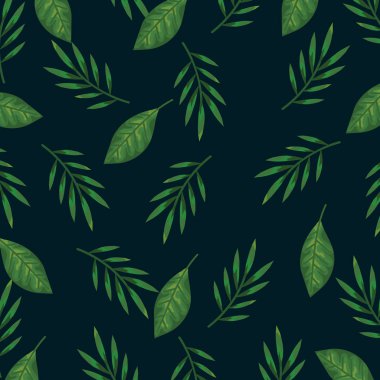 Doğa dalları bitkiler ve egzotik yaprakları arka plan