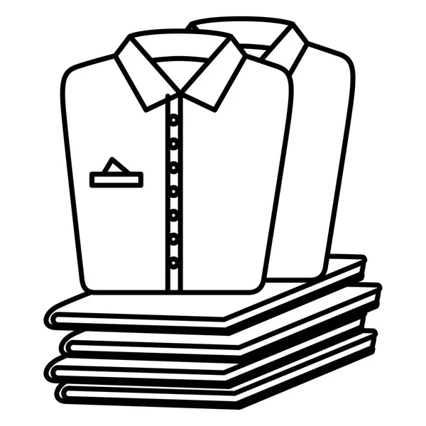 Shirts en kleding wasserijservice — Stockvector