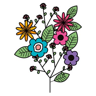 çiçek ve Bahçe dekoratif yaprakları