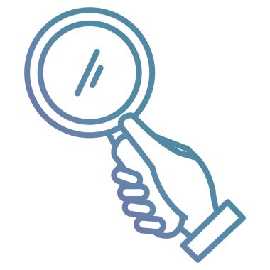 Büyüteçle insan eli