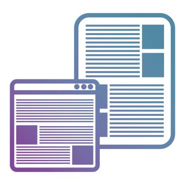 belge içeren Web sayfası arabirim şablonu