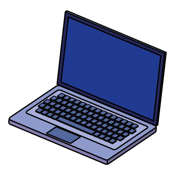 Computer laptop isometrisch pictogram — Stockvector