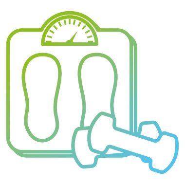 ölçek dengesi ile etmek spor salonu aksesuarı