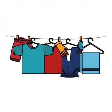 Tel üzerinde kurutma giyim