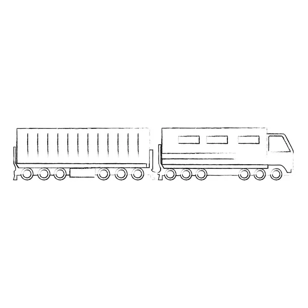 Güterzug-Logistik — Stockvektor