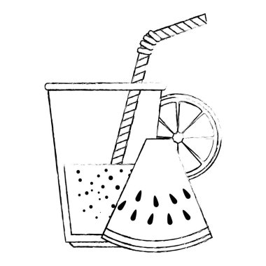 karpuz ile tropikal kokteyl