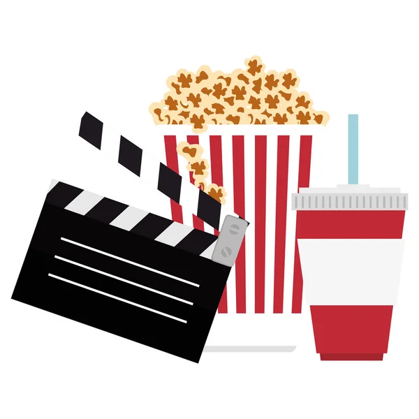 Ícones de cinema entretenimento conjunto —  Vetores de Stock
