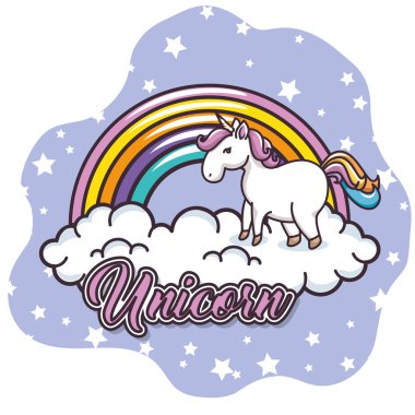 Şirin tek boynuzlu at tasarım