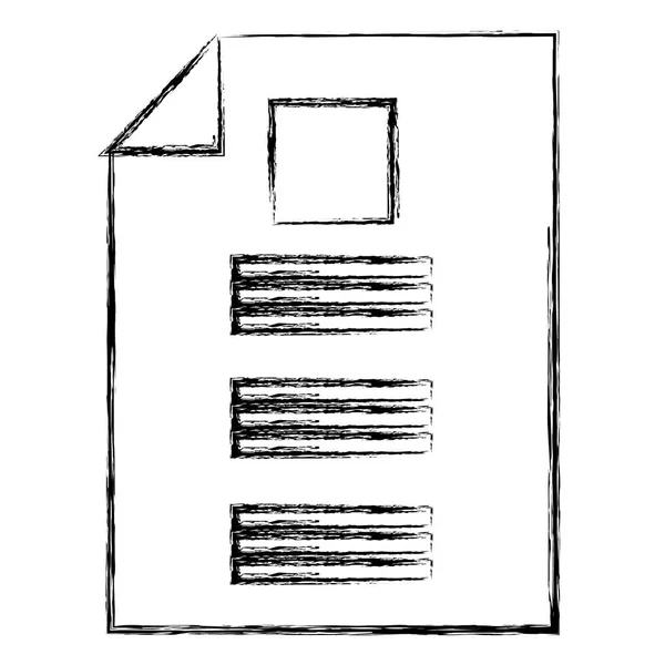 Geïsoleerde documentpictogram papier — Stockvector