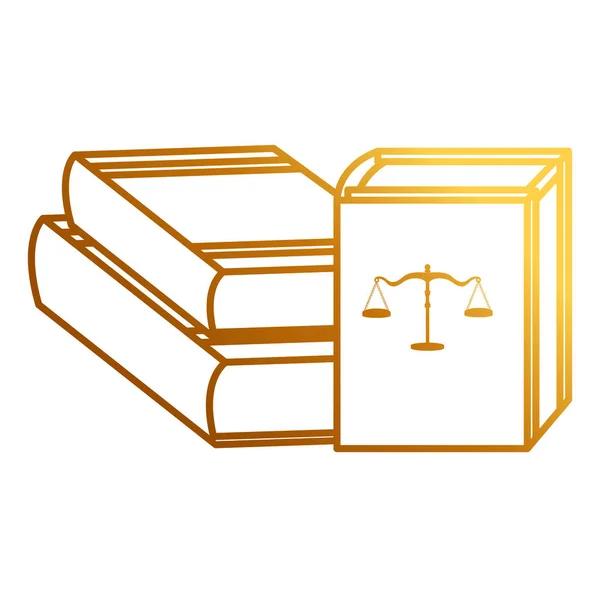 Ikona książek sprawiedliwości stos — Wektor stockowy