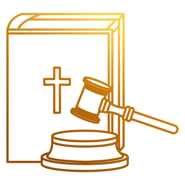 Młot Sprawiedliwości z Biblii Świętej — Wektor stockowy