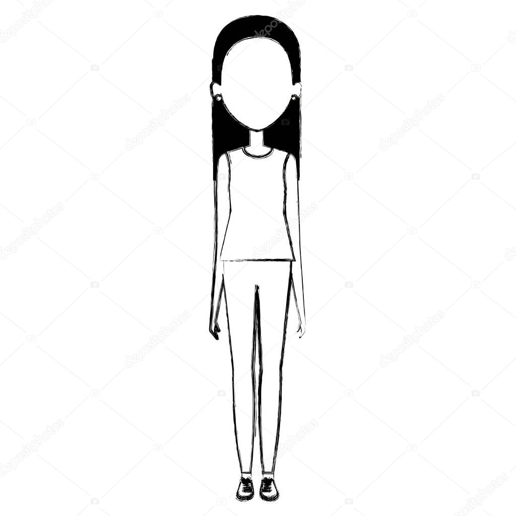 beautiful woman avatar character