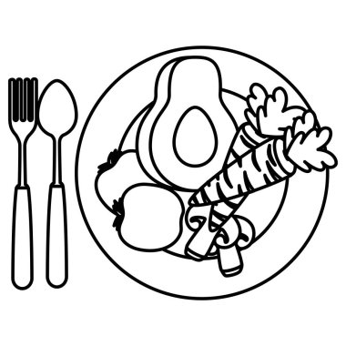 sebze sağlıklı gıda ile çanak