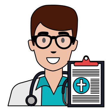 kontrol listesi karakteri ile doktor adam