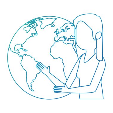 dünya gezegen karakteri ile kadın öğretim