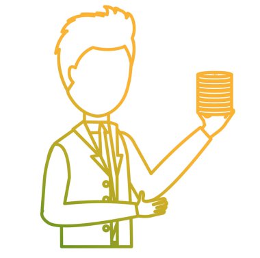 Coins karakter ile işadamı