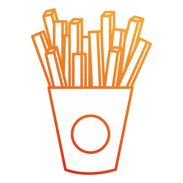 Heerlijke frietjes icoon — Stockvector
