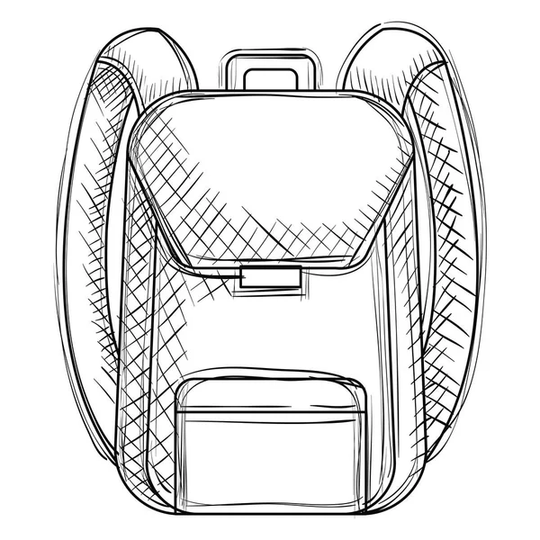 Ícone de fornecimento de bolsa escolar — Vetor de Stock