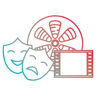 sinema eğlence Icons set