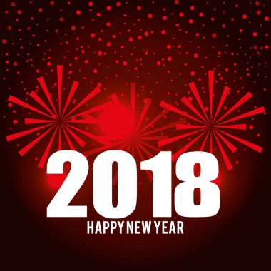 Mutlu yeni yıl 2018 kartpostal