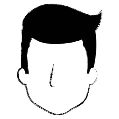 genç adam baş avatar karakter