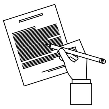 belgelerde kalem ile el yazma