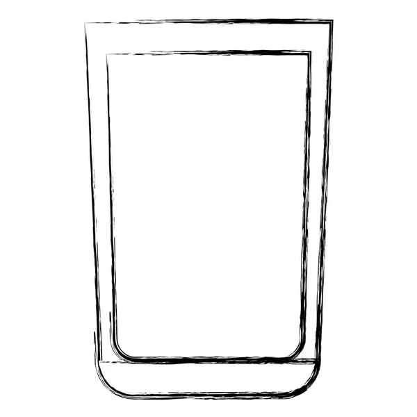 Whiskey glas drink ikonen — Stock vektor