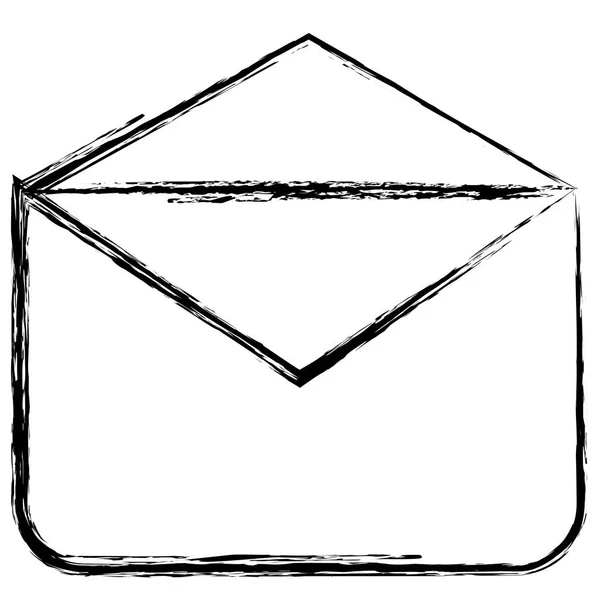 Izolované ikona poštovní obálky — Stockový vektor