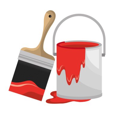 fırça ile boya pot