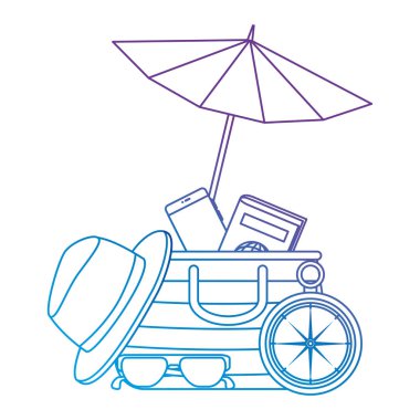 Tatil Aksesuarları ile şemsiye plaj