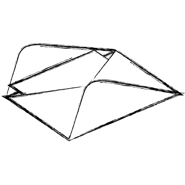 Isolerade kuvertikonen för mail — Stock vektor