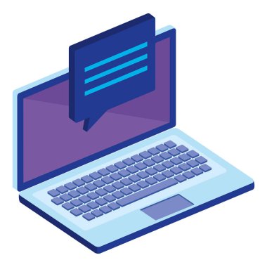 dizüstü bilgisayarınızla konuşma balonu