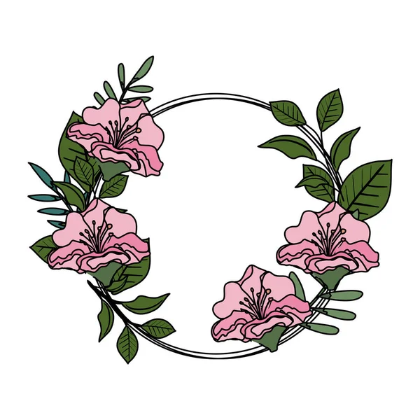Kreisförmige florale Dekoration — Stockvektor