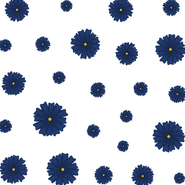 Cute flowers decorative pattern — Stock Vector