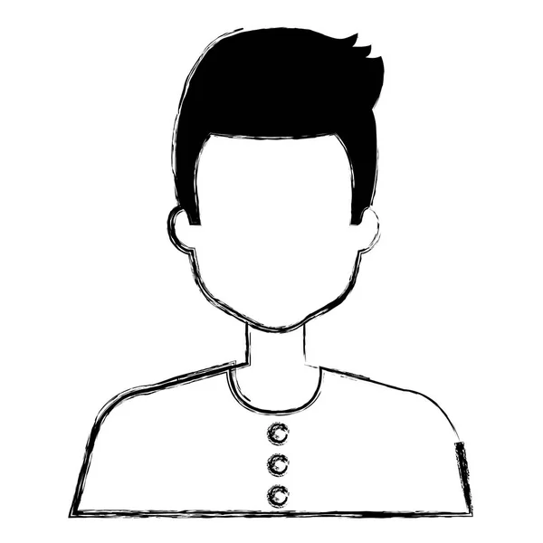 Joven hombre avatar carácter — Archivo Imágenes Vectoriales