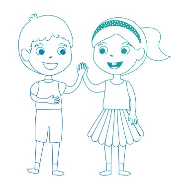 küçük çocuklar çift karakter