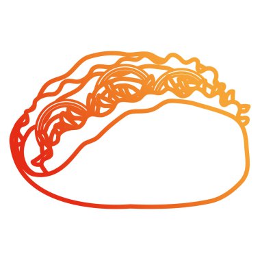 lezzetli meksika taco simgesi