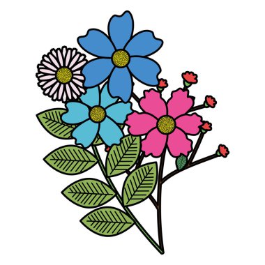 çiçek ve Bahçe dekoratif yaprakları