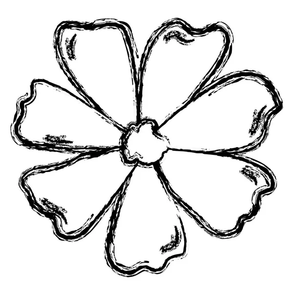 Schöne Blume dekorative Symbol — Stockvektor