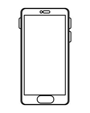 Smartphone teknoloji aygıtı izole simgesi