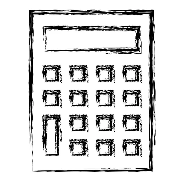Ícone de dispositivo calculadora isolado — Vetor de Stock