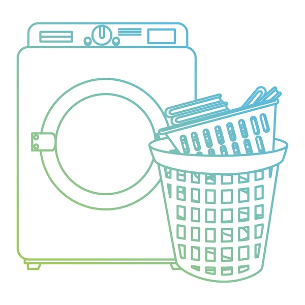 Tvätta maskinen Tvättservice — Stock vektor
