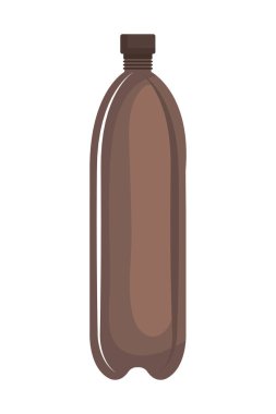 plastik şişe geri dönüşüm simgesi vektör illüstrasyon